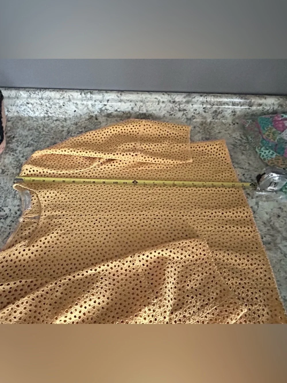 Everlane Golden Hour Cotton Eyelet Lantern Sleeve Top Blouse Size S - Picture 13 of 13